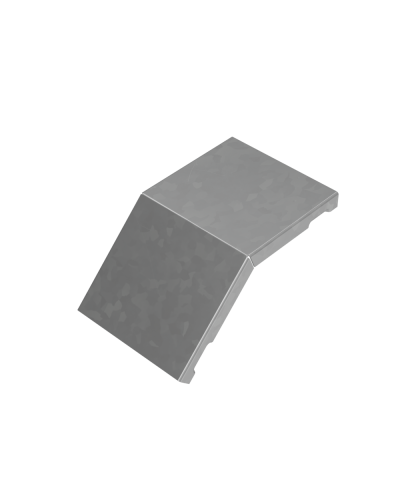 Крышка внешнего вертикального угла 45 гр. 100 мм ПЛЮС КМ-Профиль (KVLplus45-100) в Чебоксарах Аксессуары для лотков Pintop.ru