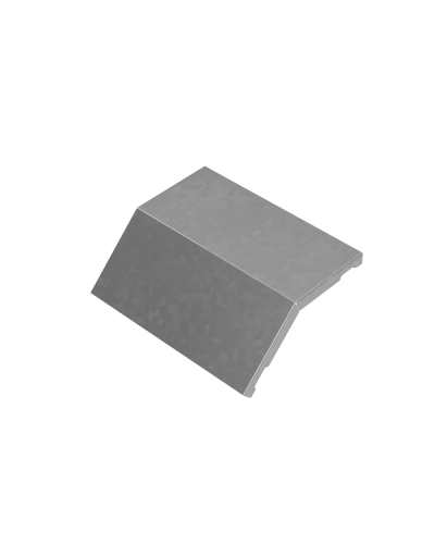 Крышка внешнего вертикального угла 45 гр. 200 мм ПЛЮС HD КМ-Профиль (KVLplus45-200 HD) в Чебоксарах Аксессуары для лотков Pintop.ru