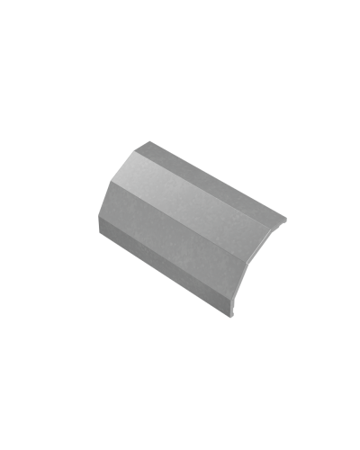 Крышка внешнего вертикального угла 90 гр. 500 мм ПЛЮС INOX304 КМ-Профиль (KVLplus90-500 INOX304) в Чебоксарах Аксессуары для лотков Pintop.ru