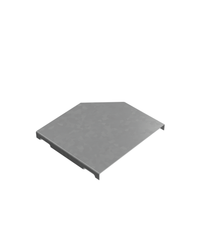 Крышка переходника левого 100-150 мм ПЛЮС КМ-Профиль (KPDplus100-150-L) в Чебоксарах Аксессуары для лотков Pintop.ru