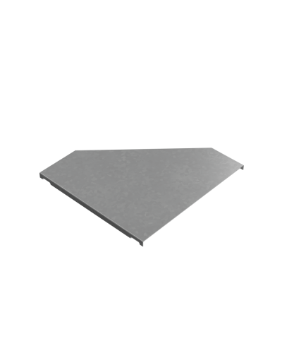 Крышка переходника левого 100-300 мм ПЛЮС HD85 КМ-профиль (KPDplus100-300-L HD85) в Чебоксарах Аксессуары для лотков Pintop.ru