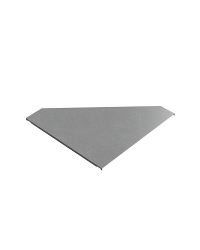 Крышка переходника левого 100-500 мм ПЛЮС HD85 КМ-профиль (KPDplus100-500-L HD85) в Чебоксарах Аксессуары для лотков Pintop.ru