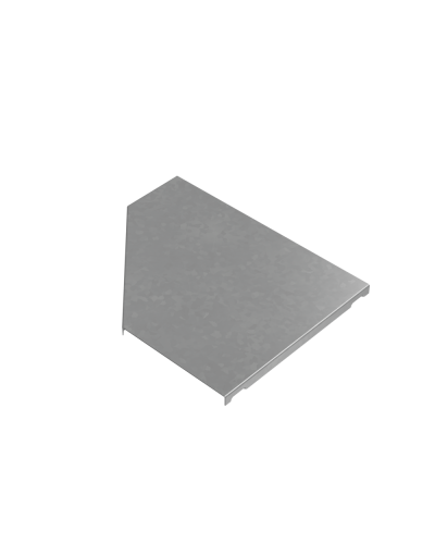 Крышка переходника левого 150-300 мм ПЛЮС HD85 КМ-профиль (KPDplus150-300-L HD85) в Чебоксарах Аксессуары для лотков Pintop.ru