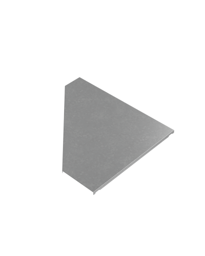 Крышка переходника левого 150-500 мм ПЛЮС HD КМ-Профиль (KPDplus150-500-L HD) в Чебоксарах Аксессуары для лотков Pintop.ru