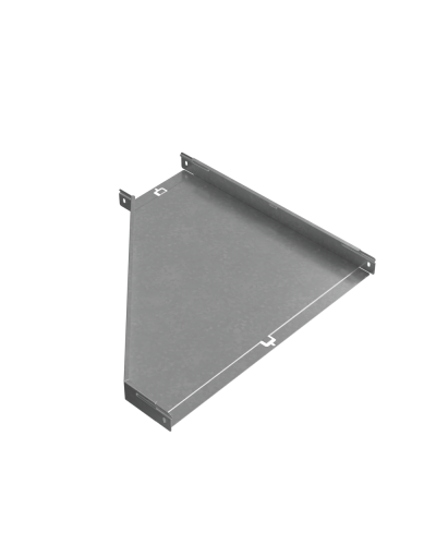 Переходник правый 50х200-600 мм ПЛЮC INOX304 КМ-Профиль (PDplus50-200-600-R INOX304) в Чебоксарах Аксессуары для лотков Pintop.ru