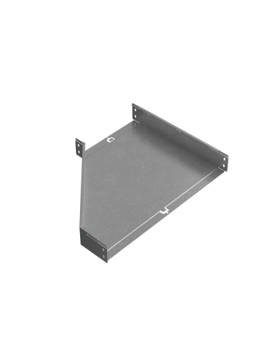 Переходник правый 80х300-600 мм ПЛЮC INOX304 КМ-Профиль (PDplus80-300-600-R INOX304) в Чебоксарах Аксессуары для лотков Pintop.ru