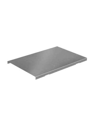 Крышка угла вертикального внешнего 200 мм с разворотом трассы на 90 гр. ПЛЮС INOX304 КМ-Профиль (KVLPDplus90-200 INOX304) в Чебоксарах Аксессуары для лотков Pintop.ru