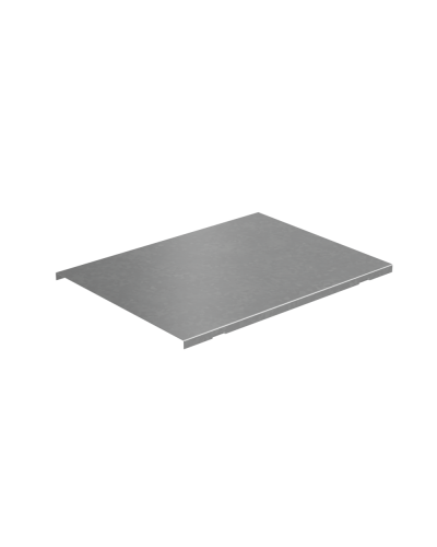 Крышка на вертикальный Т-ответвитель переходник 400-100 мм с разворотом трассы на 90 гр. ПЛЮС (нижняя часть меньше исходной) КМ-Профиль (KTDPSplus90-400-100) в Чебоксарах Аксессуары для лотков Pintop.ru