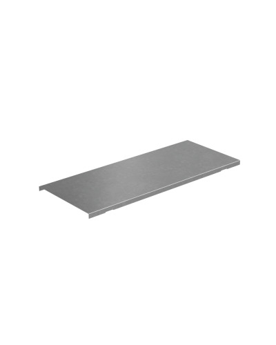 Крышка на вертикальный Т-ответвитель переходник 300-500 мм с разворотом трассы на 90 гр. ПЛЮС (нижняя часть больше исходной) INOX304 КМ-Профиль (KTDPVplus90-300-500 INOX304) в Чебоксарах Аксессуары для лотков Pintop.ru