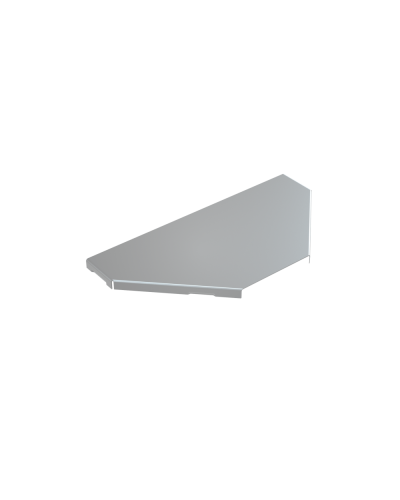 Крышка ответвителя 400 мм КМ-Профиль (KTU400) в Чебоксарах Аксессуары для лотков Pintop.ru