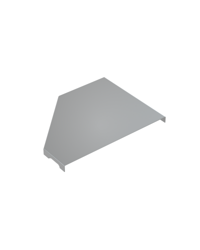 Крышка переходника правого 150-200 мм КМ-Профиль (KPD150-200-R) в Чебоксарах Аксессуары для лотков Pintop.ru