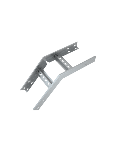 Угол лестничный вертикальный внешний 45 гр. 100х600х1,2 мм Быстрый монтаж HD85 КМ-профиль (LVLS45-100-600-1.2 HD85) в Чебоксарах Аксессуары для лотков Pintop.ru