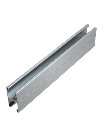 Страт-профиль двойной 41х41 L1700 мм s:1,5 HD85 КМ-профиль (2STP41-41-1700 HD85) в Чебоксарах Аксессуары для лотков Pintop.ru