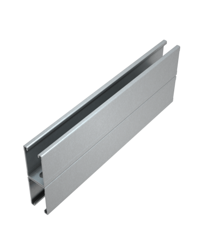 Страт-профиль двойной 41х72 L3500 мм s:1,5 HD85 КМ-профиль (2STP41-72-3500 HD85) в Чебоксарах Аксессуары для лотков Pintop.ru