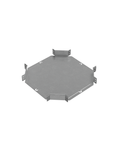 Х-разветвитель 80х400 мм ПЛЮС INOX304 КМ-Профиль (XDplus80-400 INOX304) в Чебоксарах Аксессуары для лотков Pintop.ru