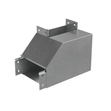 Угол вертикальный внутренний L 80х100 мм с разворотом трассы на 90 гр. "ПЛЮС" INOX304 КМ-Профиль (NLPDplus90-80-100-L INOX304)