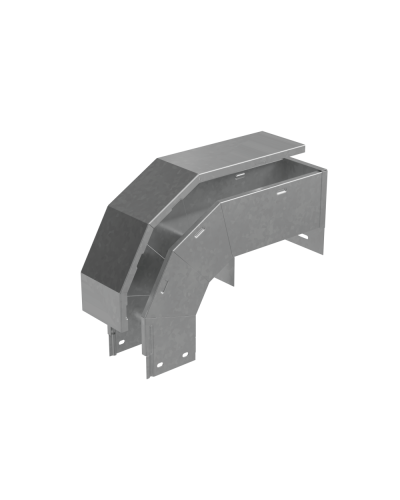Т-ответвитель крышка верт. вниз 80х500х150 мм ПЛЮС INOX304 КМ-Профиль (OKTDplus80-500-150 INOX304) в Чебоксарах Аксессуары для лотков Pintop.ru