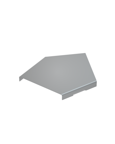 Крышка горизонтального угла 45 гр. 50 мм КМ-Профиль (KGL45-50) в Чебоксарах Аксессуары для лотков Pintop.ru