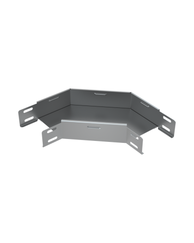 Угол горизонтальный 90 гр. 50х50 мм КМ-Профиль (GL90-50-50) в Чебоксарах Аксессуары для лотков Pintop.ru