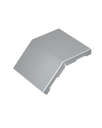 Крышка внешнего вертикального угла 45 гр. 200 мм КМ-Профиль (KVL45-200) в Чебоксарах Аксессуары для лотков Pintop.ru