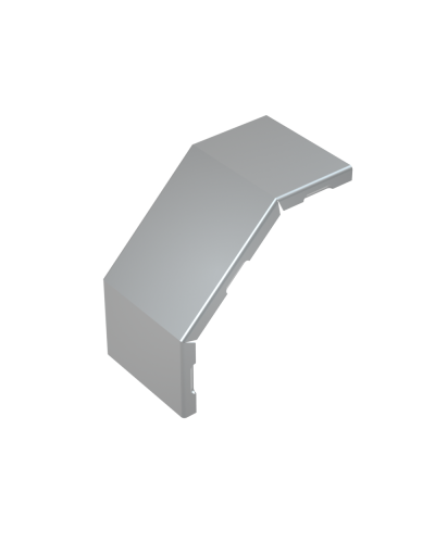 Крышка внешнего вертикального угла 90 гр. 400 мм КМ-Профиль (KVL90-400) в Чебоксарах Аксессуары для лотков Pintop.ru