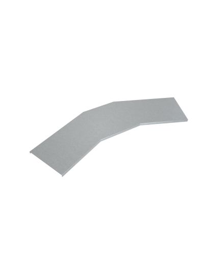 Крышка лестничного горизонтального угла 45 гр. 600 мм INOX304 КМ-Профиль (KLGL45-600 INOX304) в Чебоксарах Аксессуары для лотков Pintop.ru