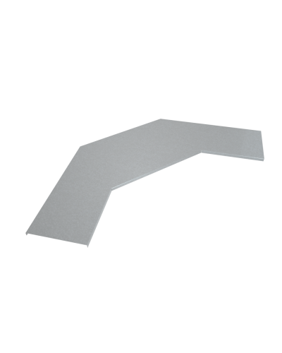 Крышка лестничного горизонтального угла 90 гр. 800 мм КМ-профиль (KLGL90-800) в Чебоксарах Аксессуары для лотков Pintop.ru