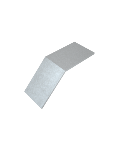 Крышка лестничного вертикального внешнего угла 45 гр. 100 мм КМ-Профиль (KLVL45-100) в Чебоксарах Аксессуары для лотков Pintop.ru