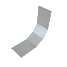 Крышка лестничного вертикального внутреннего угла 90 гр. 150 мм HD КМ-Профиль (KLNL90-150 HD)