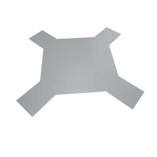 Крышка лестничного Х-разветвителя 600 мм INOX304 КМ-Профиль (KLXD600 INOX304)