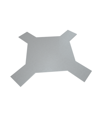 Крышка лестничного Х-разветвителя 400 мм КМ-Профиль (KLXD400) в Чебоксарах Аксессуары для лотков Pintop.ru