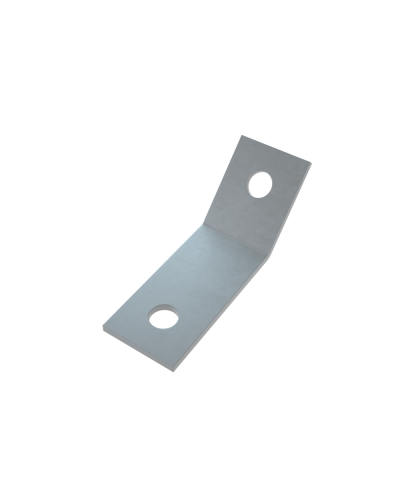 Уголок 45 гр. (2 отверстия) HD85 КМ-профиль (USG45-2 HD85) в Чебоксарах Аксессуары для лотков Pintop.ru