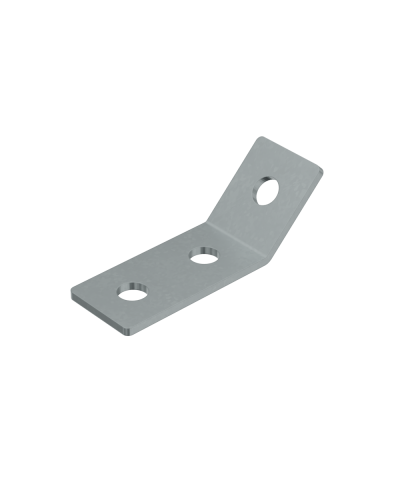 Уголок 45 гр. (3 отверстия) HD85 КМ-профиль (USG45-3 HD85) в Чебоксарах Аксессуары для лотков Pintop.ru