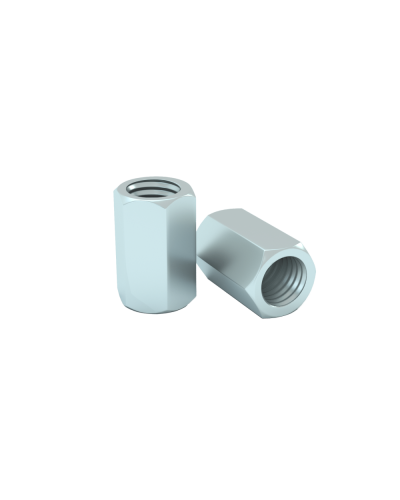 Гайка соединительная М6 DIN 6334 (упак. 100 шт) КМ-Профиль (MS6) в Чебоксарах Крепеж Pintop.ru