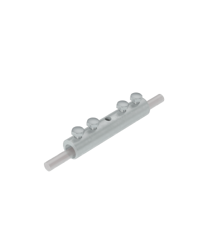 Четырехболтовой сквозной соединитель прутка Ø 5-10 мм КМ-Профиль (4SS-D5-10) в Чебоксарах Крепеж Pintop.ru