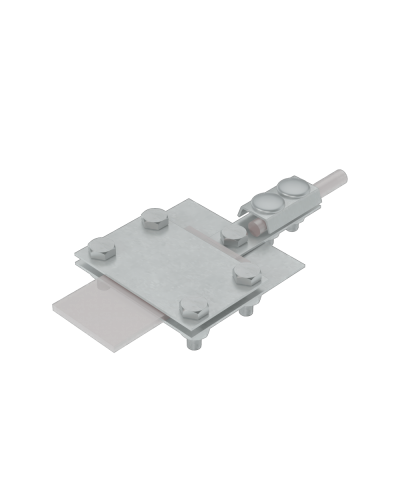 Универсальный контрольный соединитель полоса до 40 мм пруток Ø 5-8 мм CU КМ-Профиль (UKS-B40-D5-8 CU) в Чебоксарах Аксессуары для лотков Pintop.ru