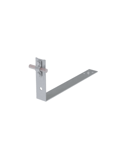 Черепичный держатель болтовой на обрешётку для прутка Ø 5-10 мм L430 мм H100 мм КМ-профиль (CDBO-L430-D5-10) в Чебоксарах Крепеж Pintop.ru