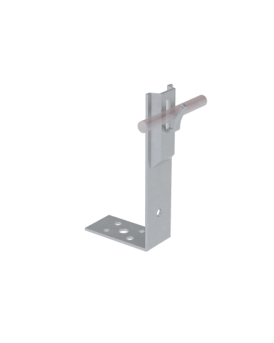 Угловой держатель зажимной для прутка Ø 5-8 мм H60 мм HD КМ-Профиль (UDZ-H60-D5-8 HD) в Чебоксарах Монтажные материалы Pintop.ru