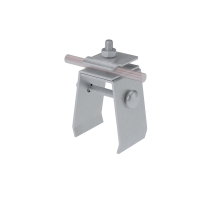 Универсальный фальцевый держатель H70 мм для прутка Ø 5-10 мм HD КМ-профиль (UFD-H70-D5-10 HD)