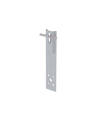 Прямой держатель зажимной для прутка Ø 5-8 мм H80 мм TD КМ-Профиль (DZP-H80-D5-8 TD) в Чебоксарах Монтажные материалы Pintop.ru