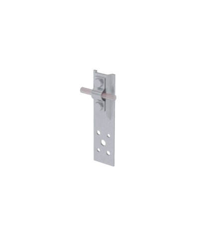 Прямой держатель болтовой для прутка Ø 5-10 мм H150 мм CU КМ-Профиль (DBP-H150-D5-10 CU) в Чебоксарах Монтажные материалы Pintop.ru