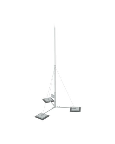 Вольностоящая молниеприемная мачта составная H3,5 м HD КМ-Профиль (VMR-H3.5 HD) в Чебоксарах Монтажные материалы Pintop.ru