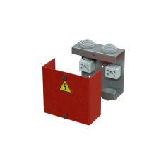Коробка распределительная огнестойкая КРОПС, IP41, габаритные размеры 80х80х35 мм, для кабелей сечением до 2,5 мм2, 6 клемм КМ-Профиль (FRJB-KM-ST1-2.5-06-КРОПС-IP41)