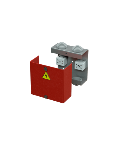 Коробка распределительная огнестойкая КРОПС, IP41, габаритные размеры 80х80х35 мм, для кабелей сечением до 2,5 мм2, 6 клемм КМ-Профиль (FRJB-KM-ST1-2.5-06-КРОПС-IP41) в Чебоксарах Распределительные коробки Pintop.ru