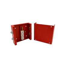 Коробка распределительная огнестойкая КРОПС, IP41, габаритные размеры 130х130х40 мм, для кабелей сечением до 4 мм2, 4 клеммы КМ-Профиль (FRJB-KM-ST2-4-04-КРОПС-IP41)