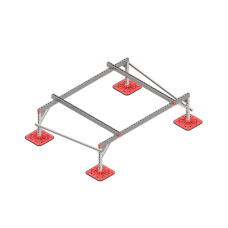 Опорная конструкция для установки оборудования TECHNORAPTOR FOOT 2000х1500 тип 2 КМ-профиль (KM-TR-F-SSEI-2000-1500-2)