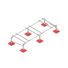 Опорная конструкция для установки оборудования TECHNORAPTOR FOOT 3000х1200 тип 2 HD КМ-профиль (KM-TR-F-SSEI-3000-1200-2 HD)