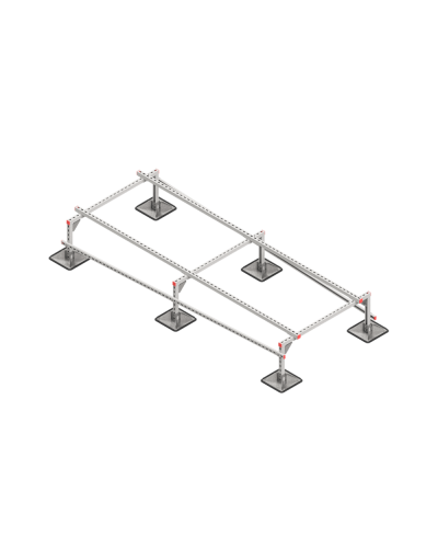 Опорная конструкция для установки оборудования TECHNORAPTOR STEELFOOT 1200х3000 тип 1 HD КМ-профиль (KM-TR-STF-SSEI-1200-3000-1 HD) в Чебоксарах Системы видеонаблюдения Pintop.ru