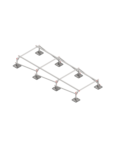 Опорная конструкция для установки оборудования TECHNORAPTOR STEELFOOT 1500х4000 тип 1 КМ-профиль (KM-TR-STF-SSEI-1500-4000-1) в Чебоксарах Системы видеонаблюдения Pintop.ru