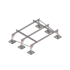 Опорная конструкция для установки оборудования TECHNORAPTOR STEELFOOT 2000х1500 тип 1 HD КМ-профиль (KM-TR-STF-SSEI-2000-1500-1 HD)